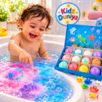 Bath Bomb Gift Set – Colorful Bath Bombs & Cute Sea Animal Toys - Image 3