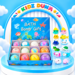 Bath Bomb Gift Set – Colorful Bath Bombs & Cute Sea Animal Toys - Image 2